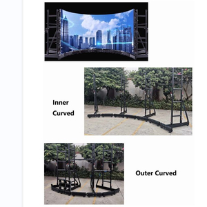 Arcuate Cambered Led Video Wall Display Ground Stand System para pantalla LED arqueada 